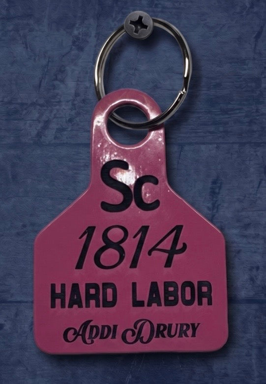Hard Labor Duplicate Ear Tag Key Chain