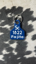 1822 Fajita Duplicate Ear Tag Key Chain