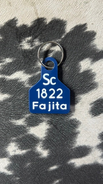 1822 Fajita Duplicate Ear Tag Key Chain