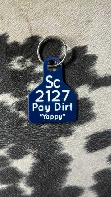 2127 Pay Dirt "Yappy" Duplicate Ear Tag Key Chain