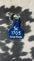 1705 House Mouse Duplicate Ear Tag Key Chain